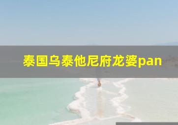 泰国乌泰他尼府龙婆pan