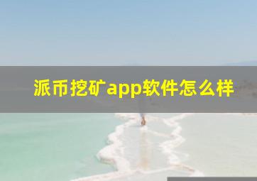 派币挖矿app软件怎么样