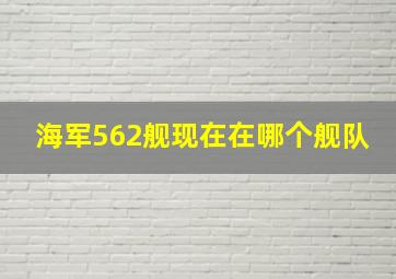 海军562舰现在在哪个舰队