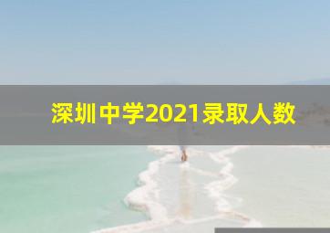 深圳中学2021录取人数