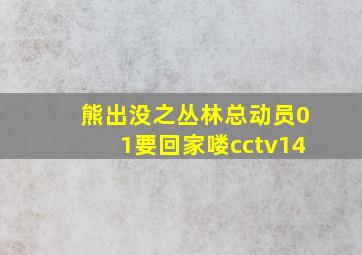 熊出没之丛林总动员01要回家喽cctv14