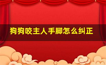 狗狗咬主人手脚怎么纠正