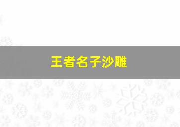 王者名子沙雕