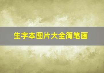 生字本图片大全简笔画