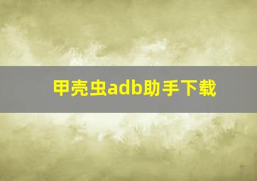 甲壳虫adb助手下载