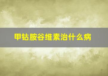 甲钴胺谷维素治什么病