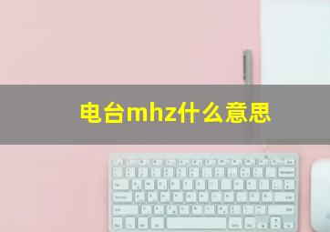 电台mhz什么意思