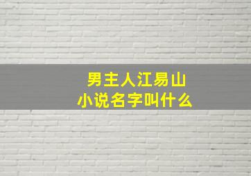 男主人江易山小说名字叫什么