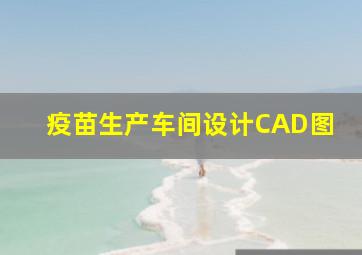 疫苗生产车间设计CAD图