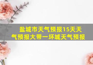 盐城市天气预报15天天气预报大带一坏城天气预报