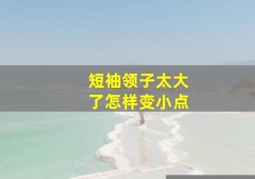 短袖领子太大了怎样变小点