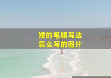 矮的笔顺写法怎么写的图片