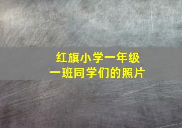 红旗小学一年级一班同学们的照片