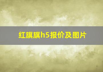 红旗旗h5报价及图片