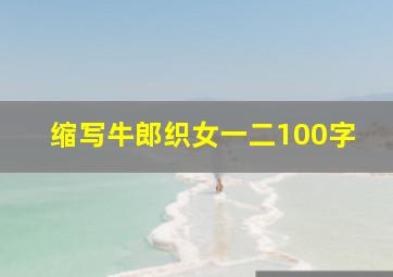 缩写牛郎织女一二100字