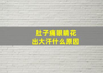 肚子痛眼睛花出大汗什么原因