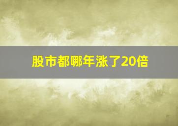 股市都哪年涨了20倍