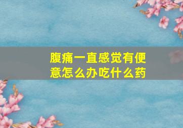 腹痛一直感觉有便意怎么办吃什么药