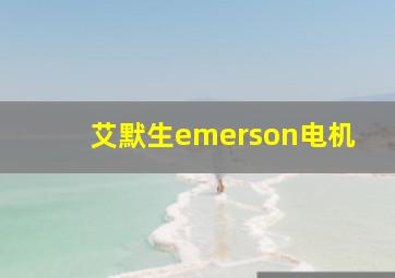 艾默生emerson电机