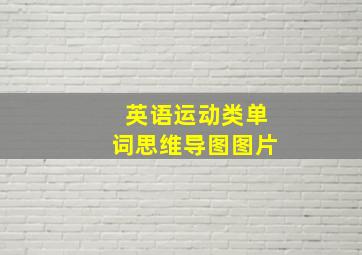 英语运动类单词思维导图图片