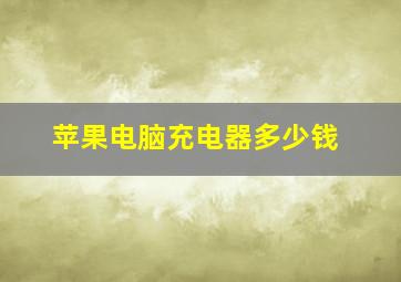 苹果电脑充电器多少钱