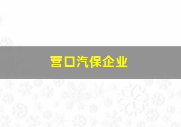 营口汽保企业