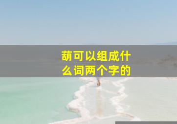 葫可以组成什么词两个字的