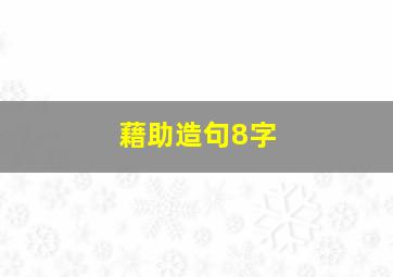 藉助造句8字