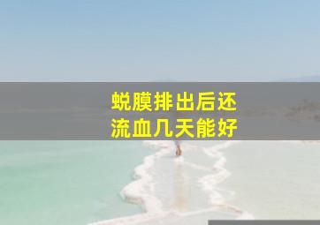 蜕膜排出后还流血几天能好