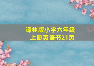 译林版小学六年级上册英语书21页