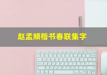 赵孟頫楷书春联集字