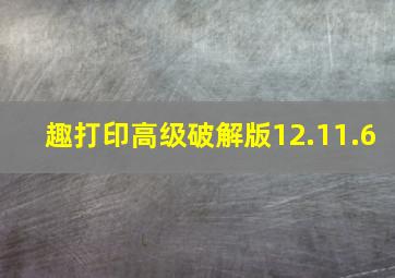 趣打印高级破解版12.11.6