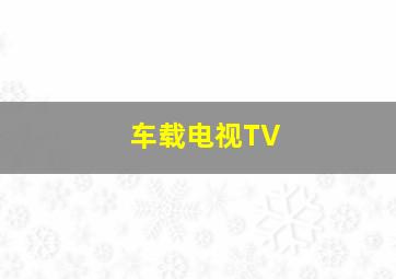 车载电视TV