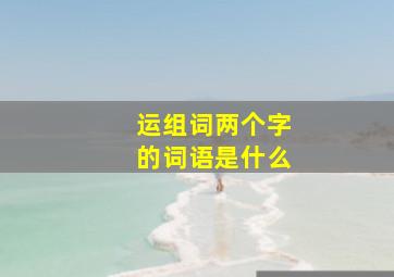 运组词两个字的词语是什么