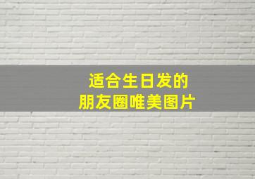 适合生日发的朋友圈唯美图片