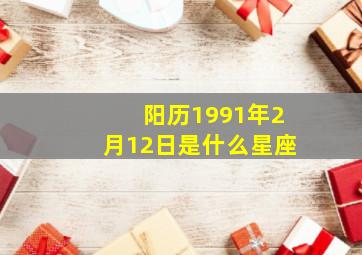 阳历1991年2月12日是什么星座