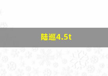 陆巡4.5t