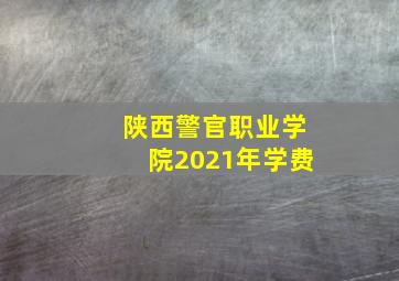 陕西警官职业学院2021年学费