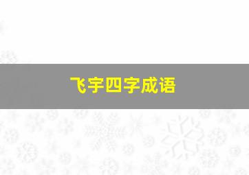 飞宇四字成语