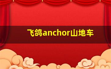 飞鸽anchor山地车