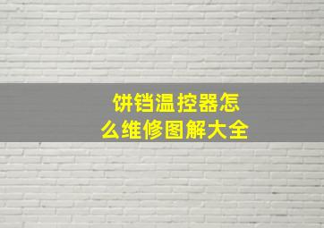 饼铛温控器怎么维修图解大全