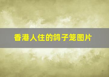 香港人住的鸽子笼图片