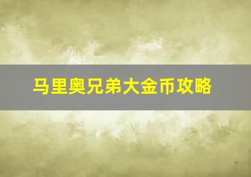 马里奥兄弟大金币攻略