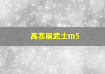 高赛黑武士m5