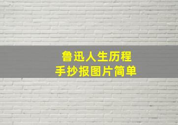 鲁迅人生历程手抄报图片简单