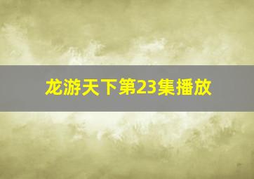 龙游天下第23集播放