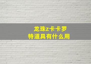 龙珠z卡卡罗特道具有什么用